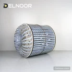 شاسی لامپ دستساز طرح استوانه زیر خورشیدی